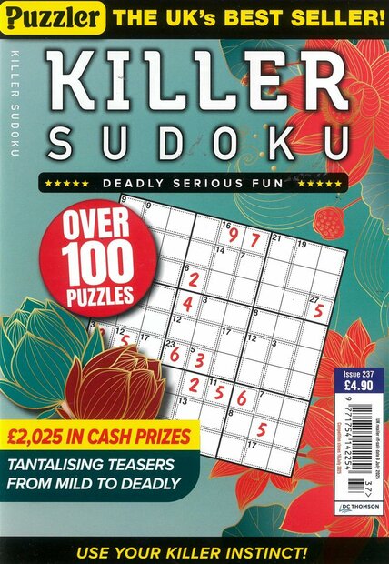 Puzzler Killer Sudoku Magazine