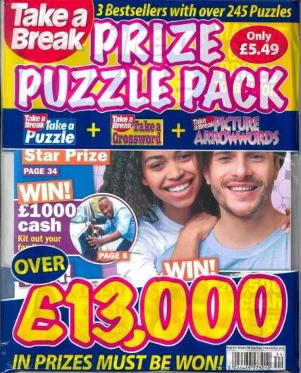 Take a Break Prize Puzzle Pack Magazine