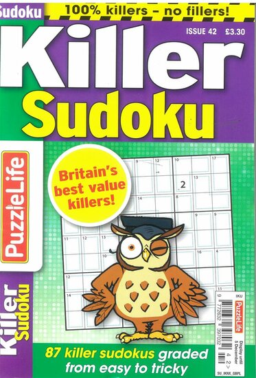 Puzzlelife Killer Sudoku Magazine