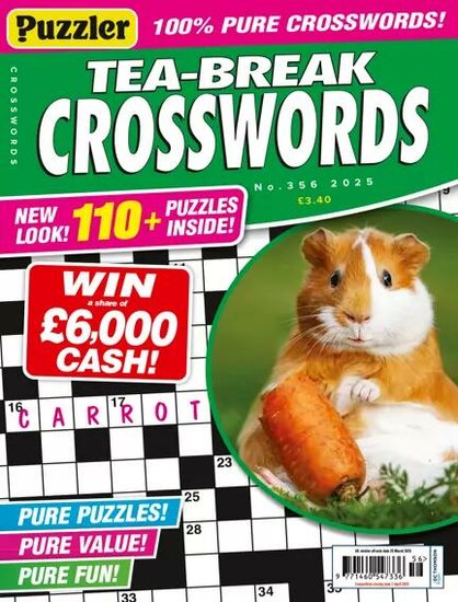 Puzzler Tea-Break Crosswords Magazine