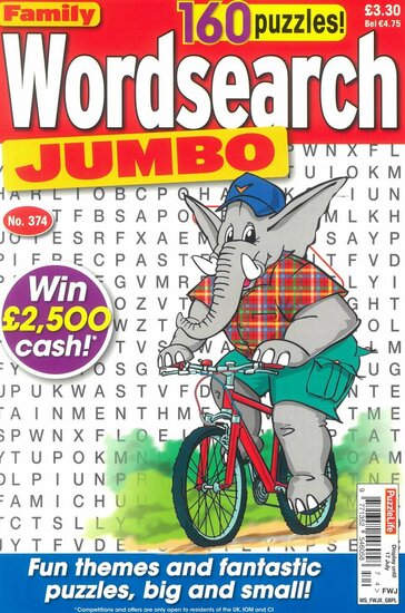 Puzzlelife Family Wordsearch Jumbo Magazine