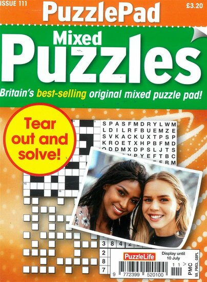 Puzzlelife Puzzlepad Mixed Puzzles Magazine