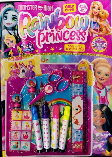 Rainbow Princess Colouring Fun Magazine