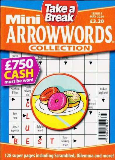 Take a Break Mini Arrowwords Collection Magazine
