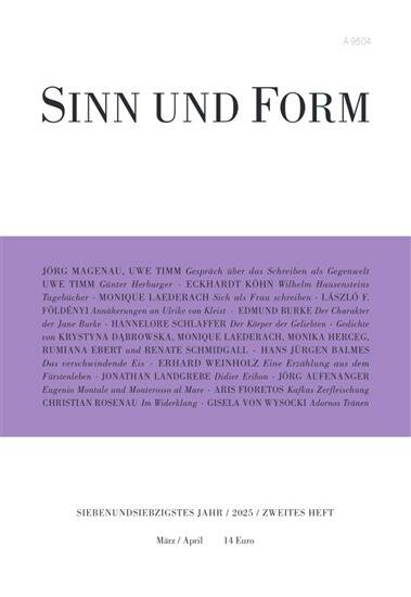 Sinn und Form (Deutsch)
