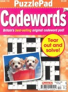 Puzzlelife PuzzlePad Codewords Magazine