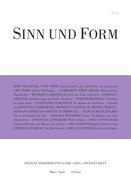Sinn und Form (Deutsch)