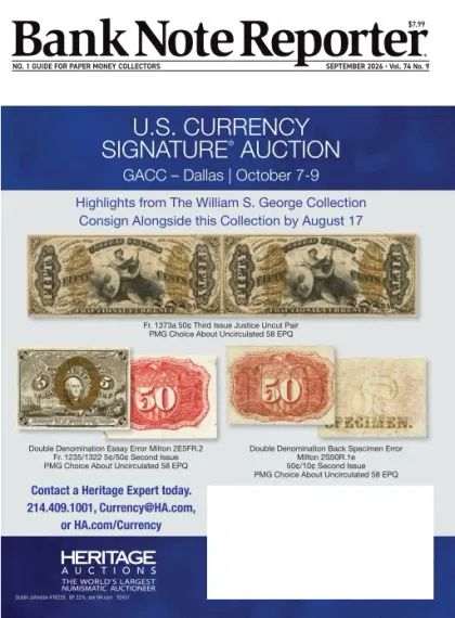 Bank Note Reporter Magazine