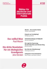 Blätter Für und Internationale Politik (Saksa) 1