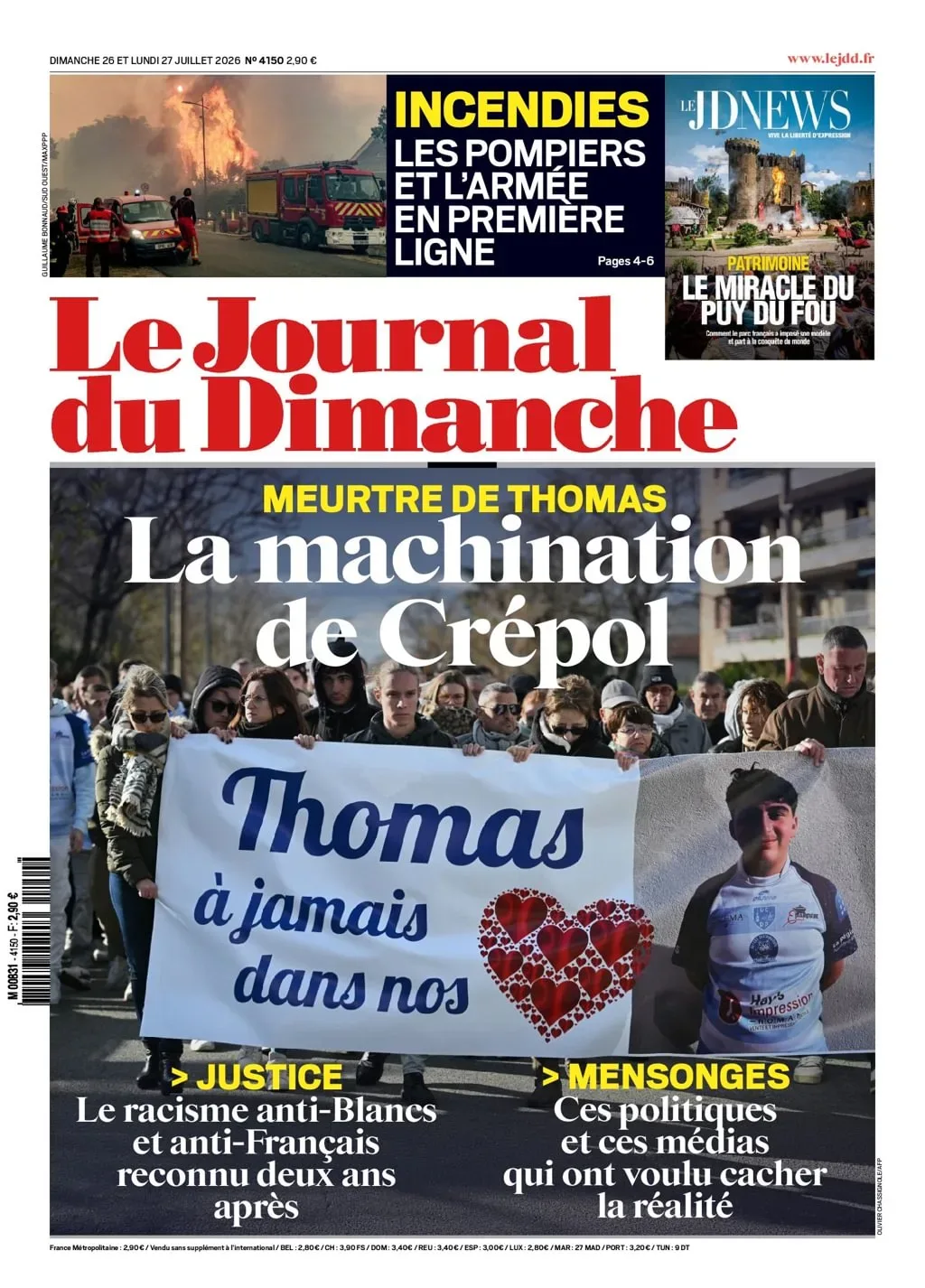 Le Journal du Dimanche Newspaper (Ranska)