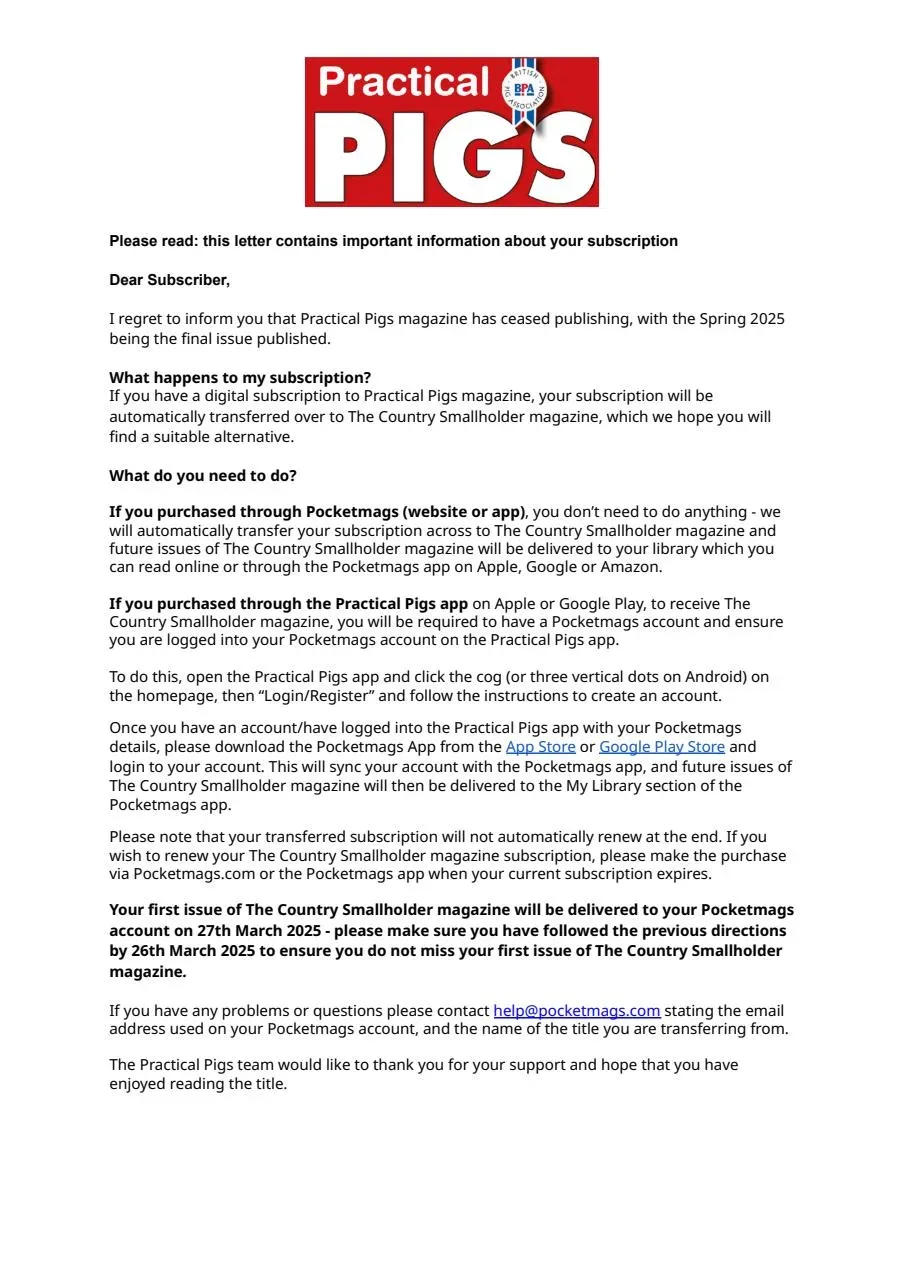 Practical Pigs Magazine