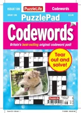 Puzzlelife PuzzlePad Codewords Magazine 1