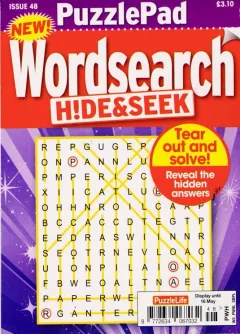 Puzzlelife Puzzlepad Wordsearch Hide & Seek Magazine