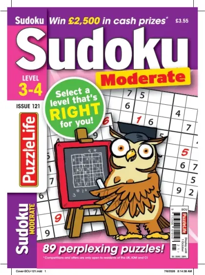 Puzzlelife Sudoku Moderate 3-4 Magazine