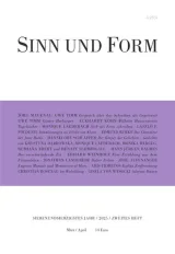 Sinn und Form (Saksa) 1